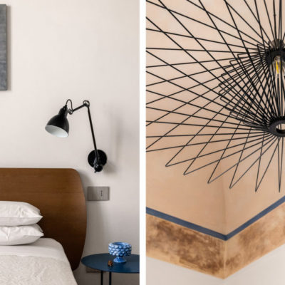 Suite ampie ed eleganti arredate con dettagli di design moderno per accogliere i nostri ospiti in un ambiente gradevole e caloroso.